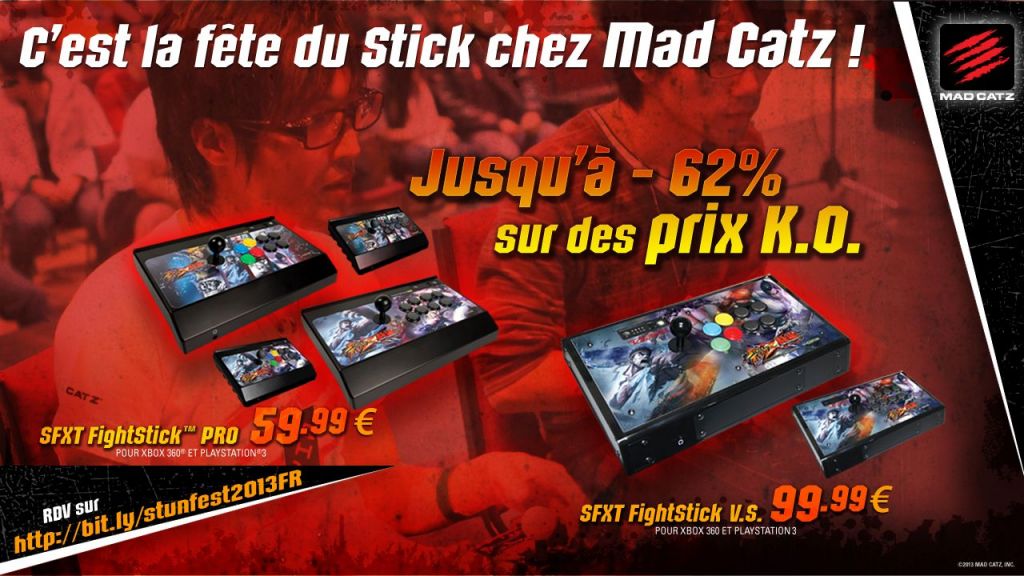 MadCatz fait une grosse promo à l'occasion du Stunfest 2013